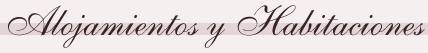 Alojamientos rurales